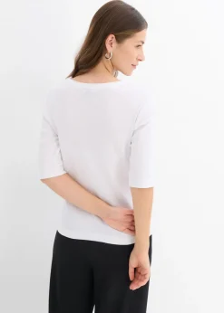 Camiseta de canalé con algodón orgánico (2 unidades)