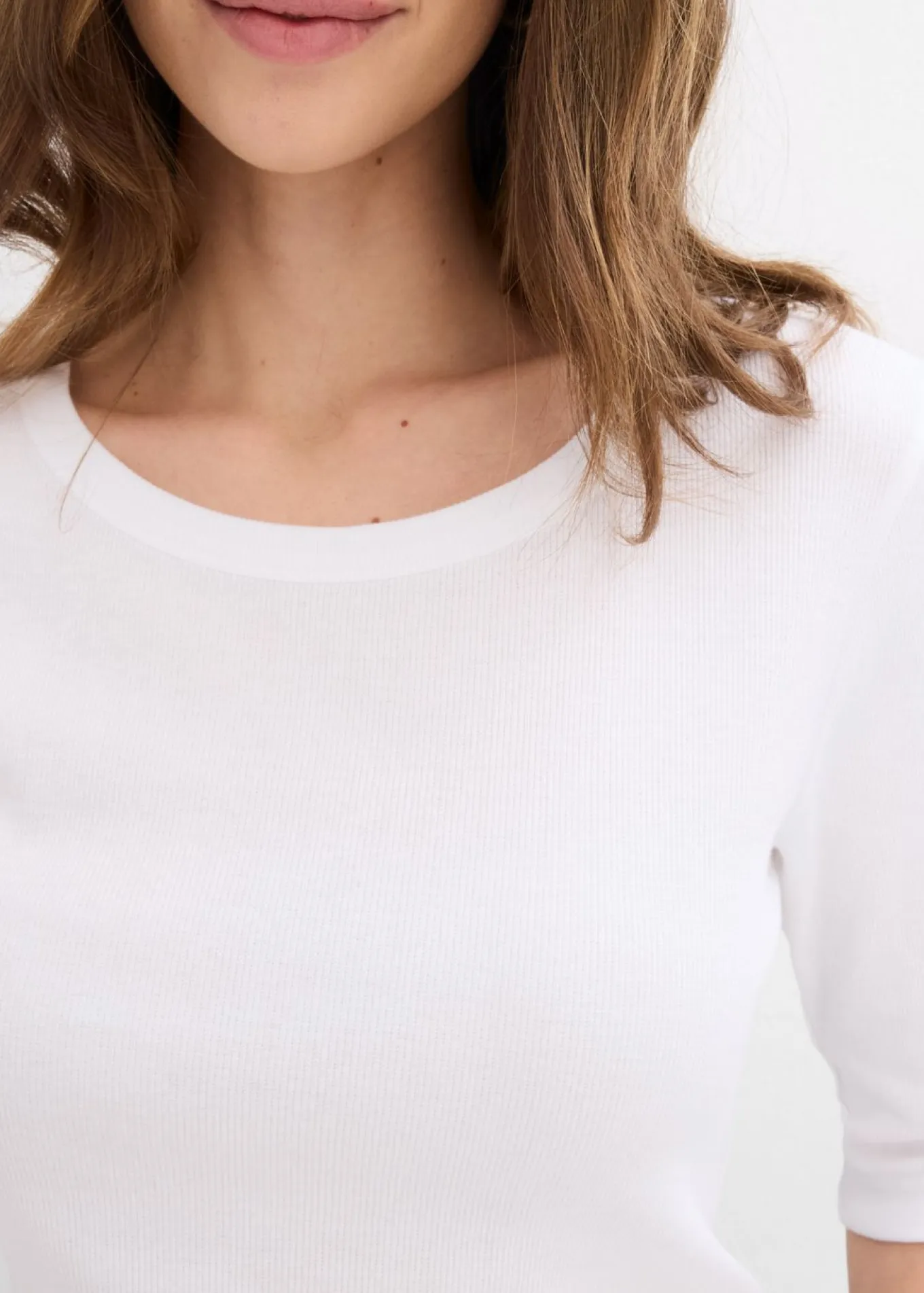 Camiseta de canalé con algodón orgánico (2 unidades)