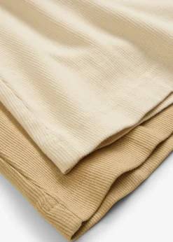 Camiseta de canalé con algodón orgánico (2 unidades)