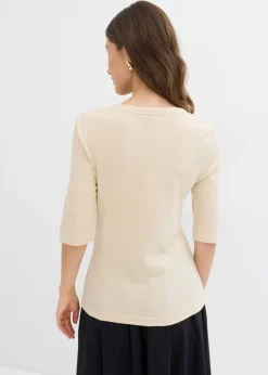 Camiseta de canalé con algodón orgánico (2 unidades)