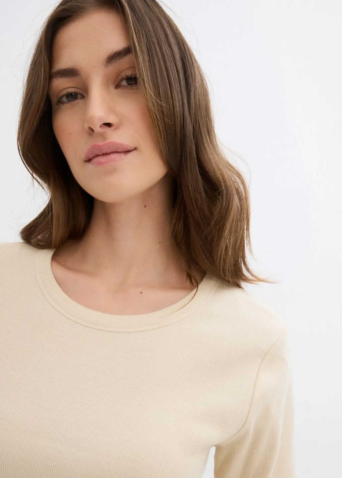 Camiseta de canalé con algodón orgánico (2 unidades)