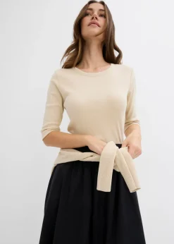 Camiseta de canalé con algodón orgánico (2 unidades)