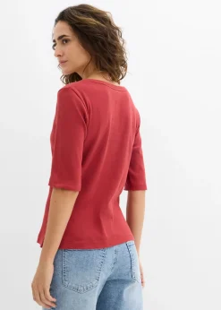 Camiseta de canalé con algodón orgánico (2 unidades)