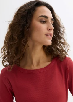 Camiseta de canalé con algodón orgánico (2 unidades)