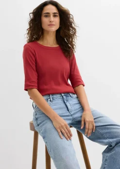 Camiseta de canalé con algodón orgánico (2 unidades)