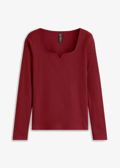 Camiseta de canalé de algodón orgánico puro