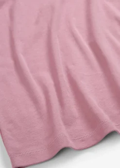 Camiseta de canalé de algodón puro