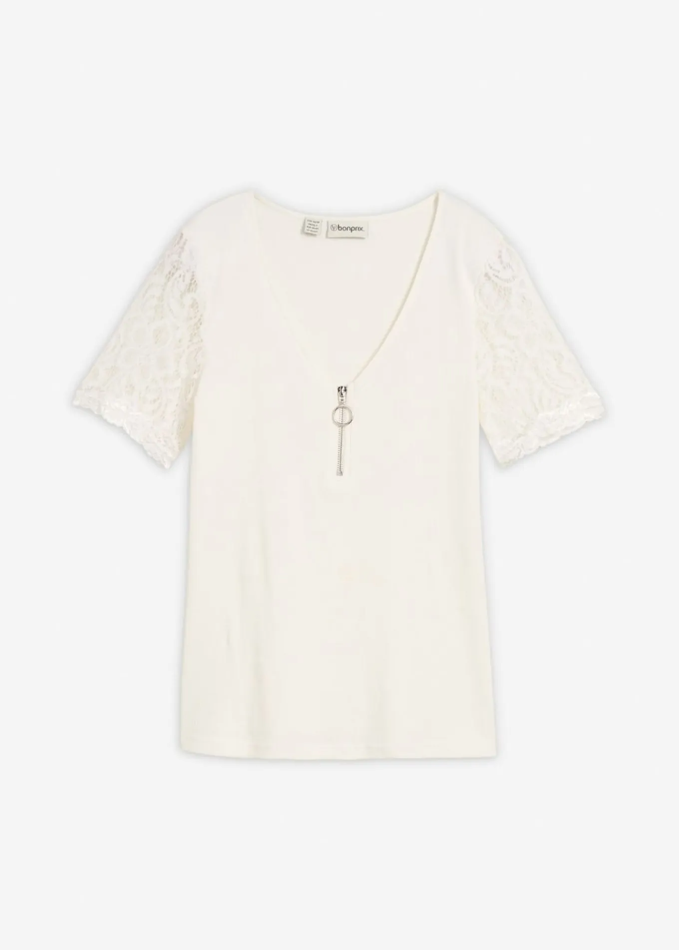 Camiseta de canalé de algodón