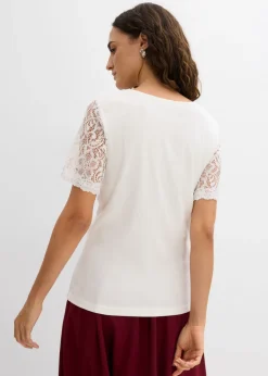 Camiseta de canalé de algodón