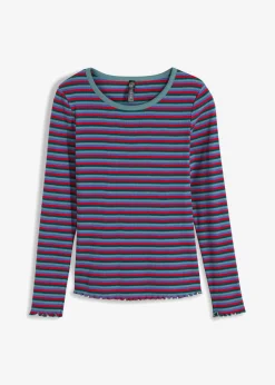 Camiseta de canalé de algodón orgánico