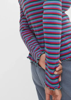 Camiseta de canalé de algodón orgánico