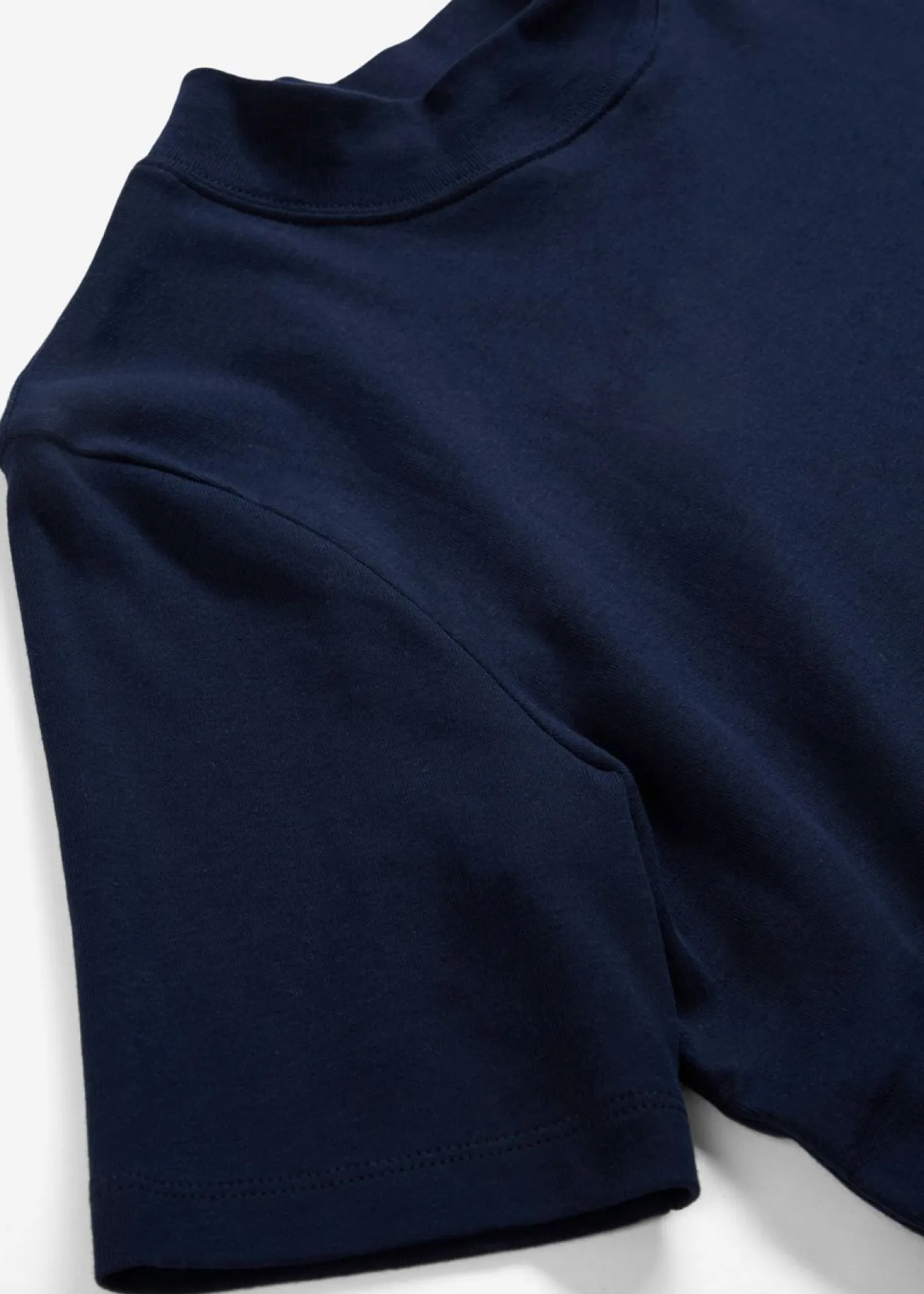 Camiseta de canalé de algodón puro