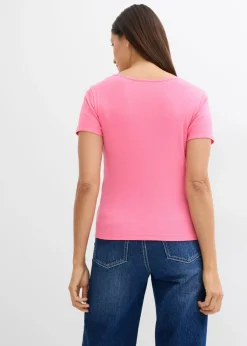 Camiseta de canalé de algodón orgánico puro (2 unidades)