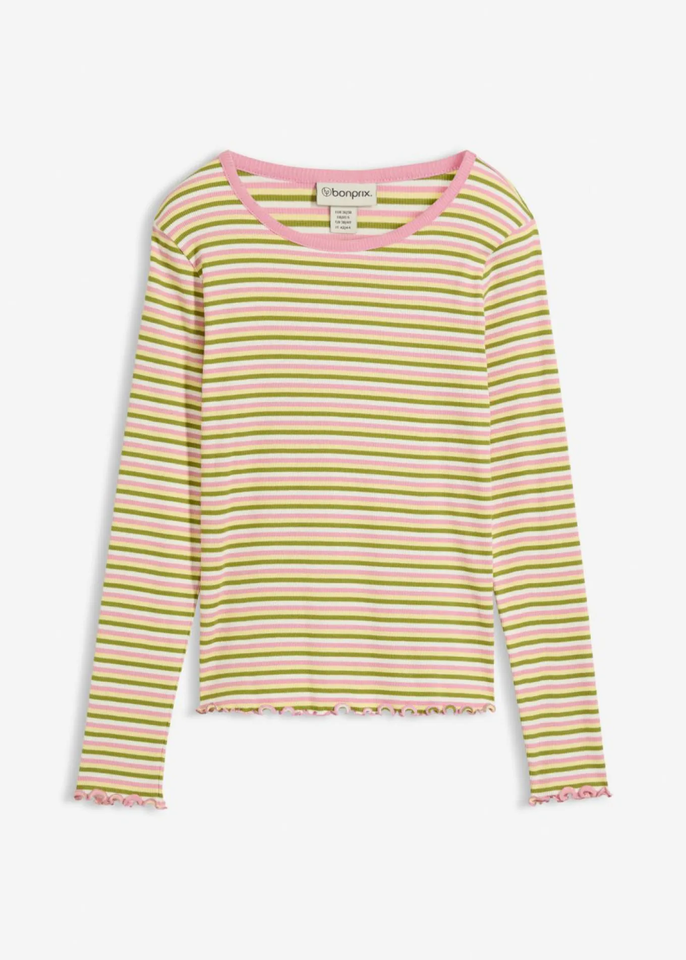 Camiseta de canalé de algodón orgánico