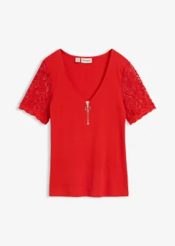 Camiseta de canalé de algodón