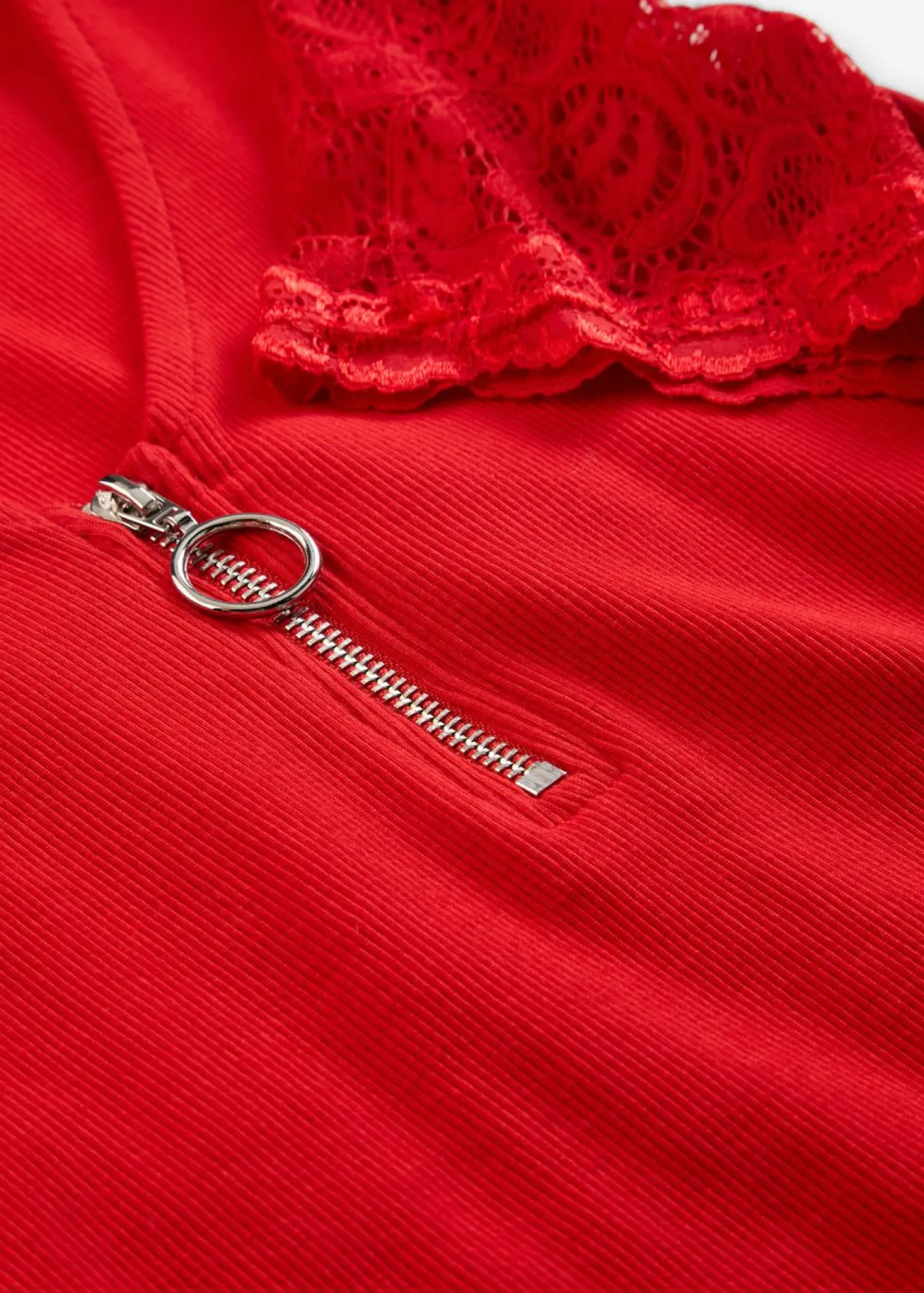 Camiseta de canalé de algodón