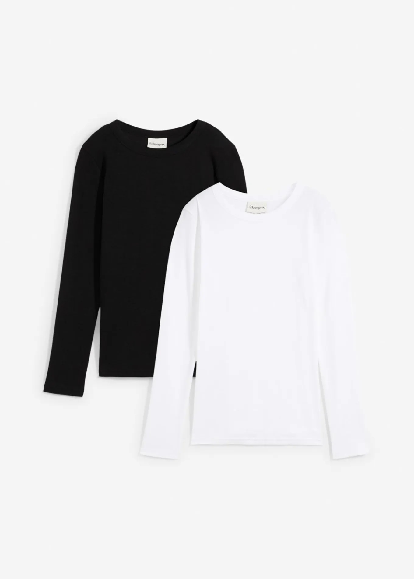 Camiseta de canalé de algodón orgánico puro (2 unidades)