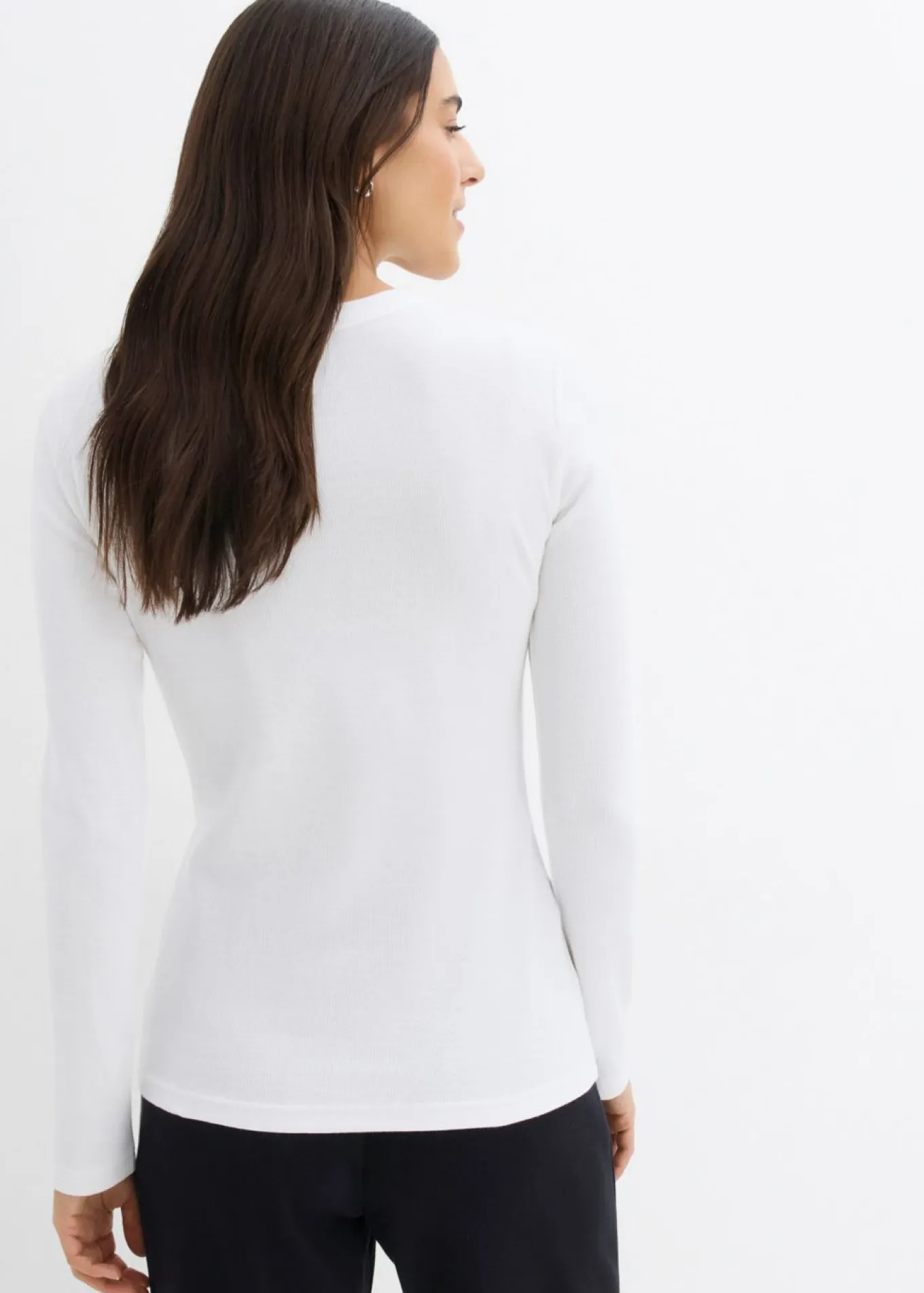 Camiseta de canalé de algodón orgánico puro (2 unidades)
