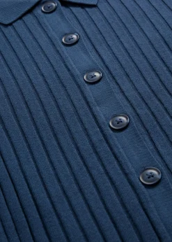 Camiseta de canalé de mezcla de viscosa fluida