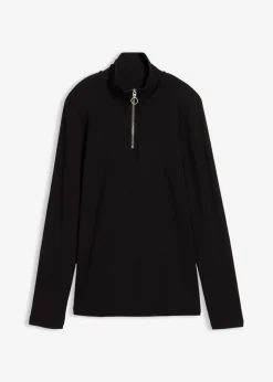 Camiseta de canalé de mezcla de viscosa suave