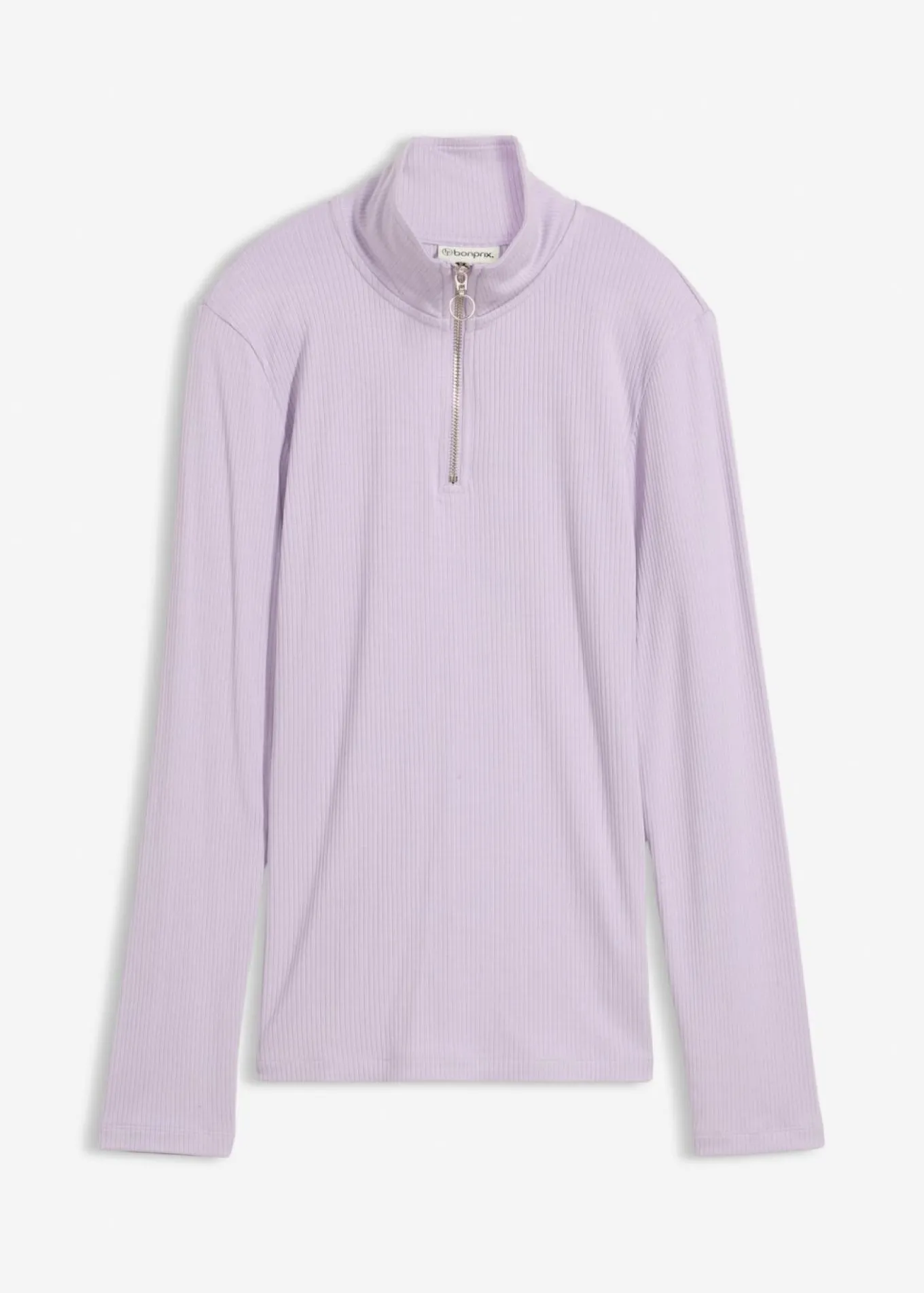 Camiseta de canalé de mezcla de viscosa suave