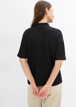 Camiseta de crepé estructurado