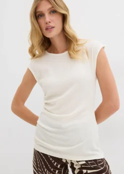 Camiseta de crepé estructurado