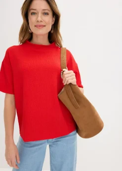 Camiseta de crepé estructurado