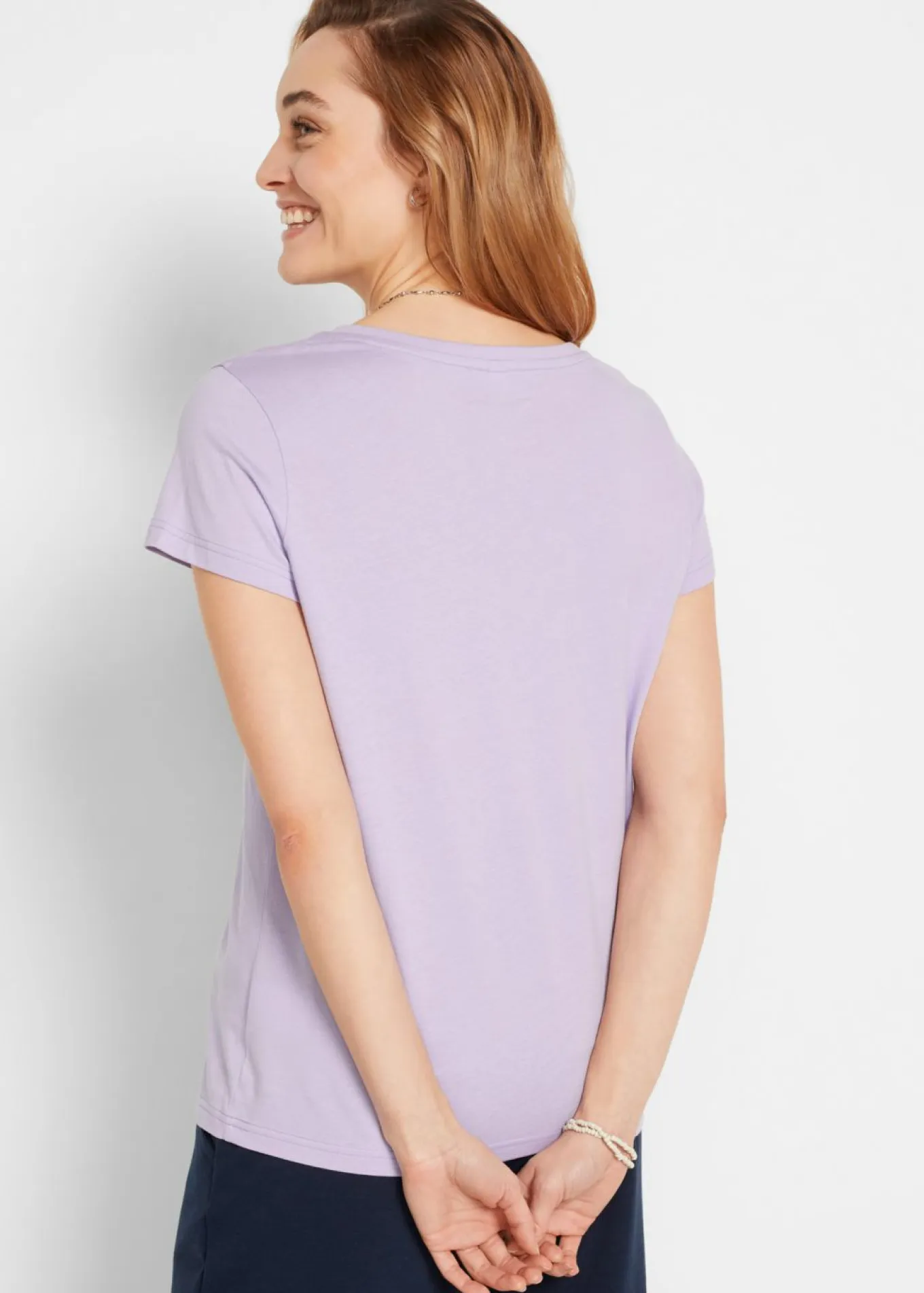 Camiseta de cuello redondo y manga corta (5 unidades)