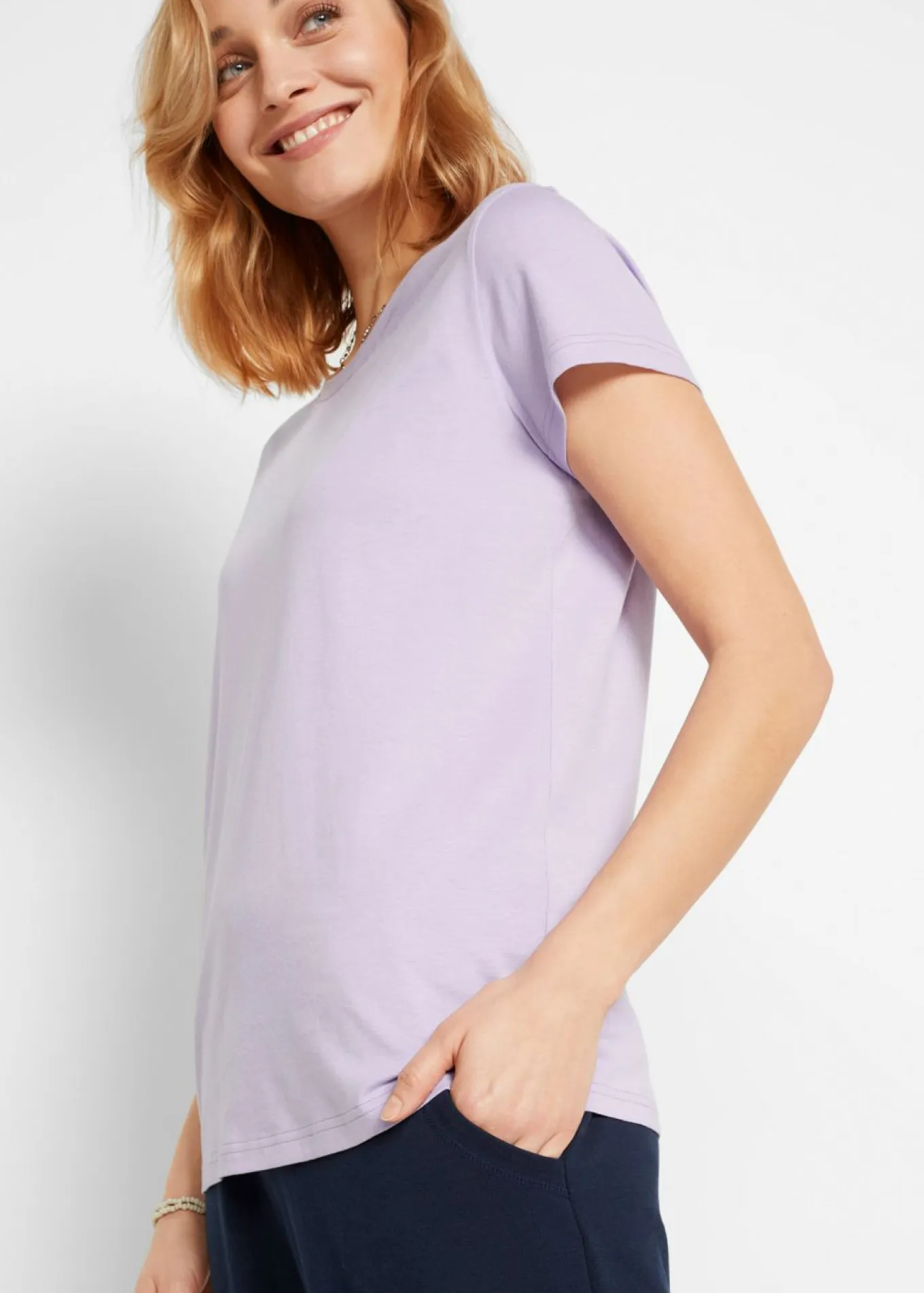Camiseta de cuello redondo y manga corta (5 unidades)