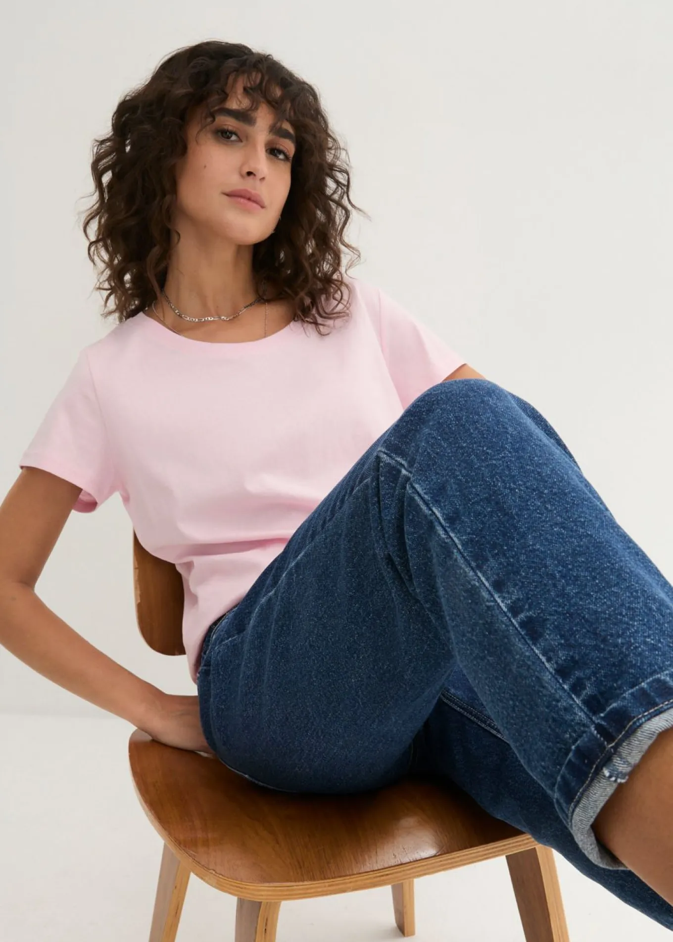 Camiseta de cuello redondo y manga corta (5 unidades)