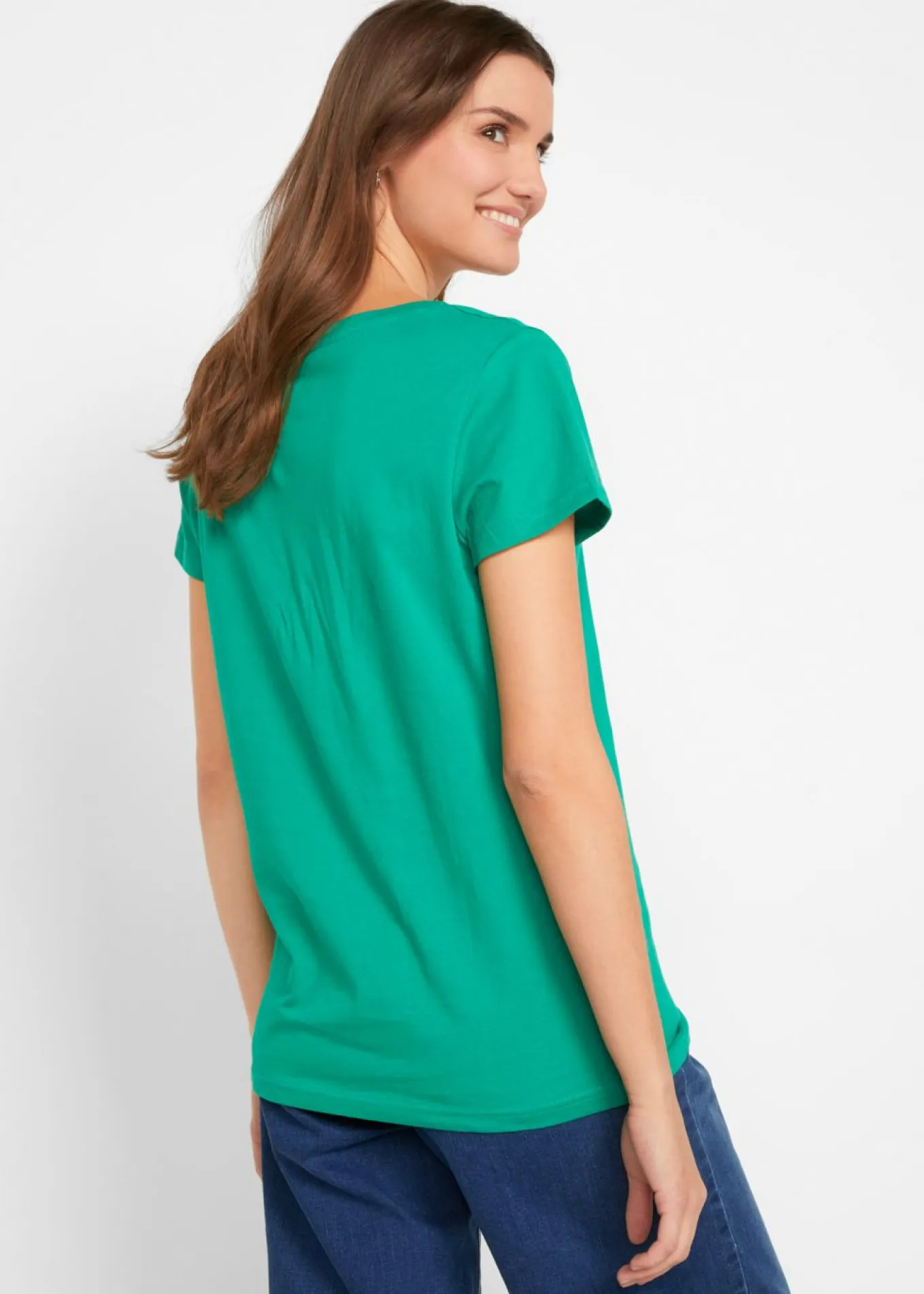 Camiseta de cuello redondo y manga corta (5 unidades)