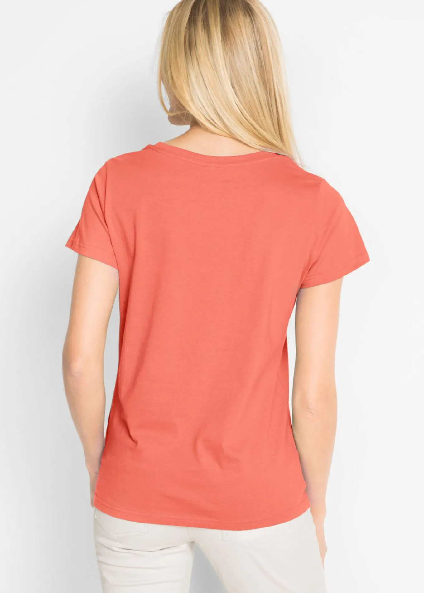 Camiseta de cuello redondo y manga corta (5 unidades)