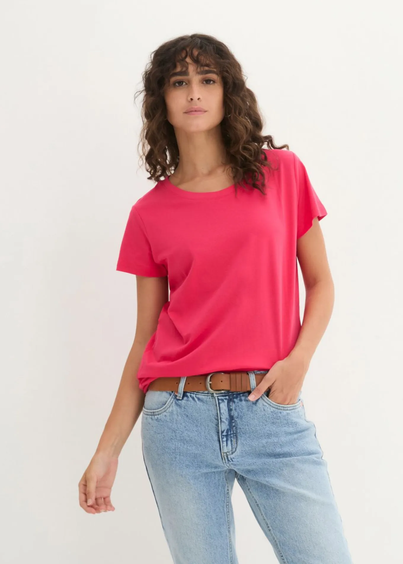 Camiseta de cuello redondo y manga corta (5 unidades)