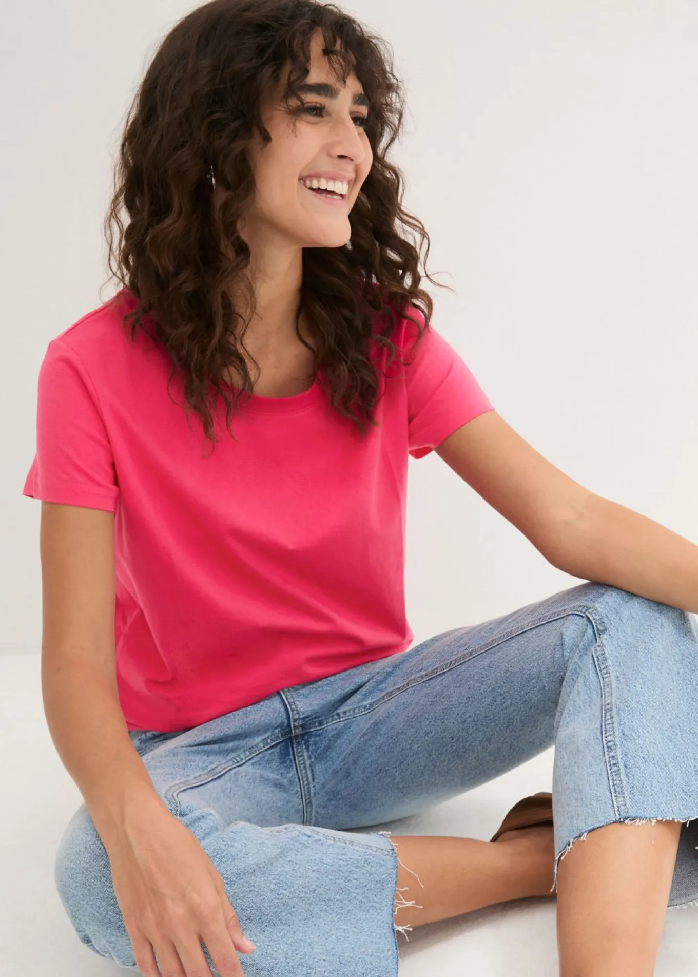 Camiseta de cuello redondo y manga corta (5 unidades)