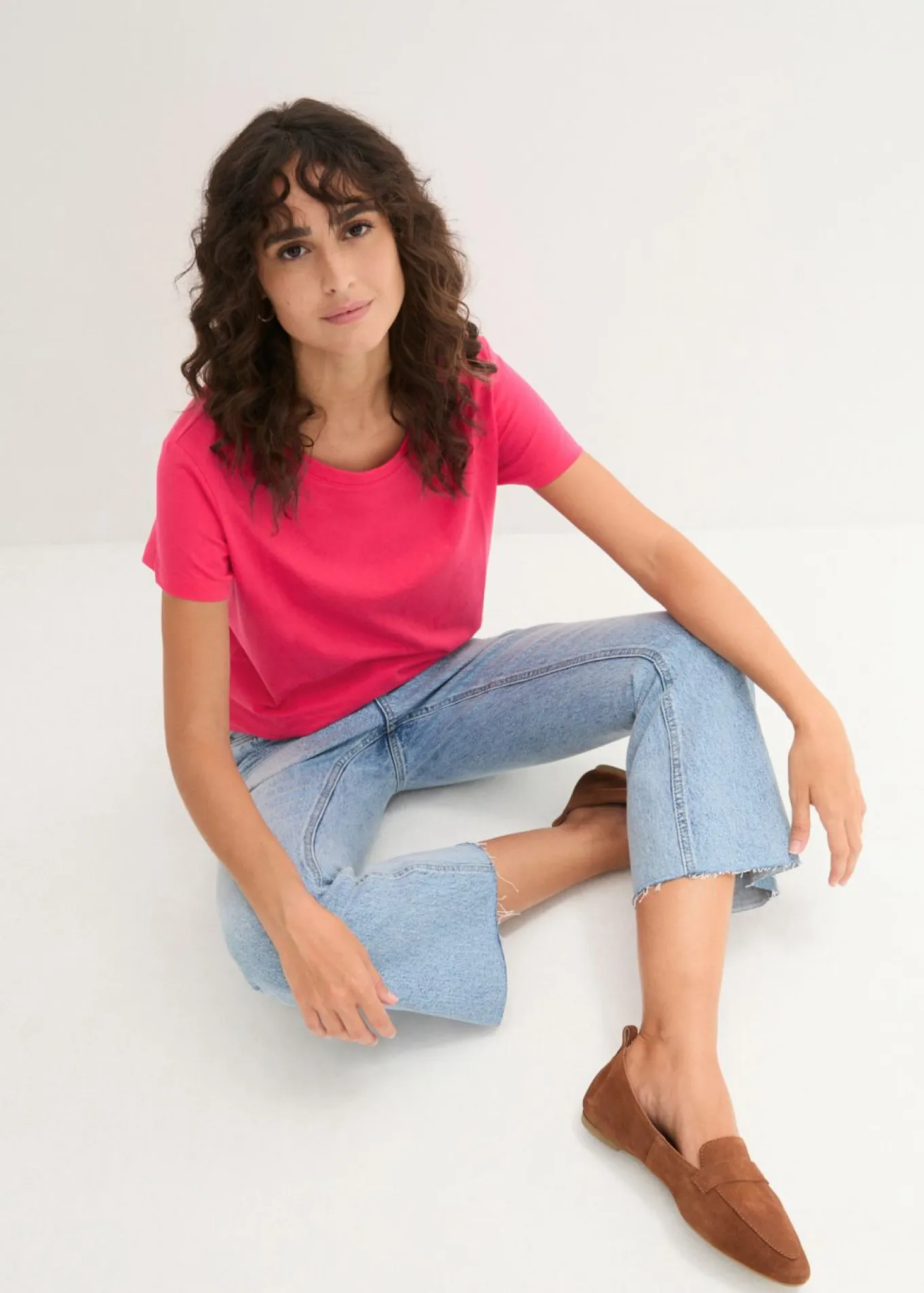 Camiseta de cuello redondo y manga corta (5 unidades)