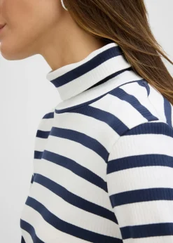 Camiseta de cuello vuelto de algodón orgánico puro