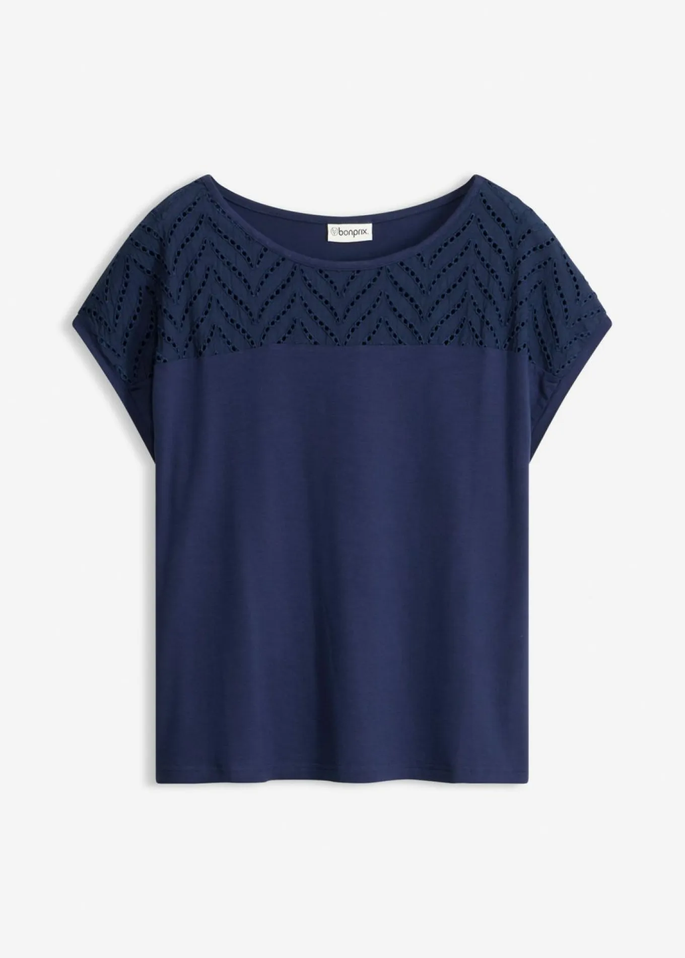 Camiseta de encaje de viscosa suave