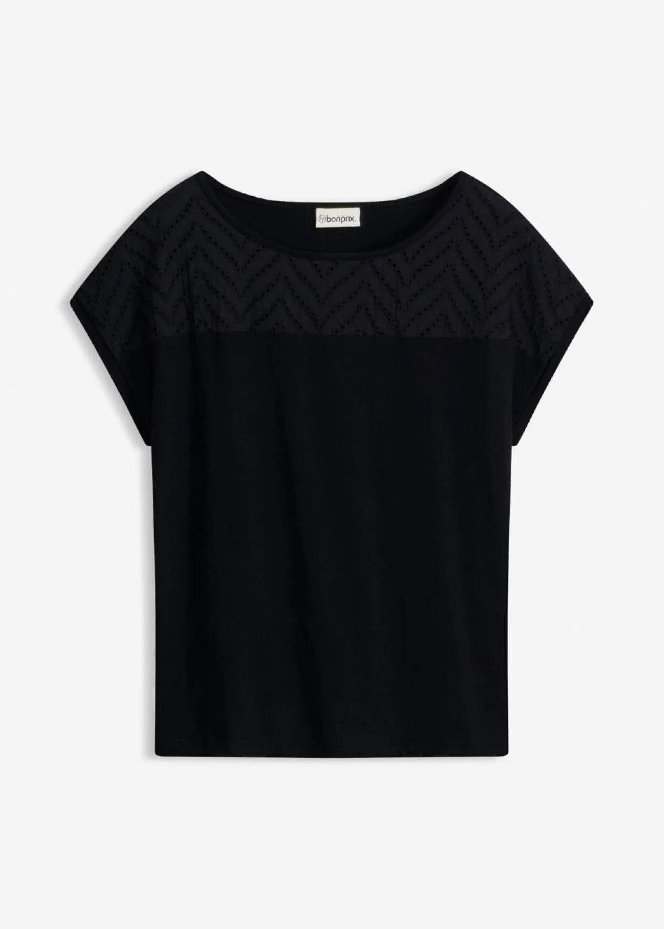 Camiseta de encaje de viscosa suave