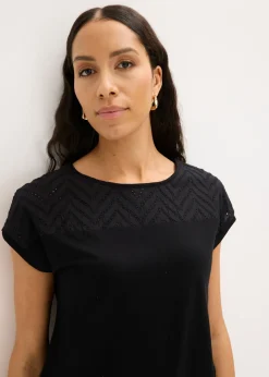 Camiseta de encaje de viscosa suave