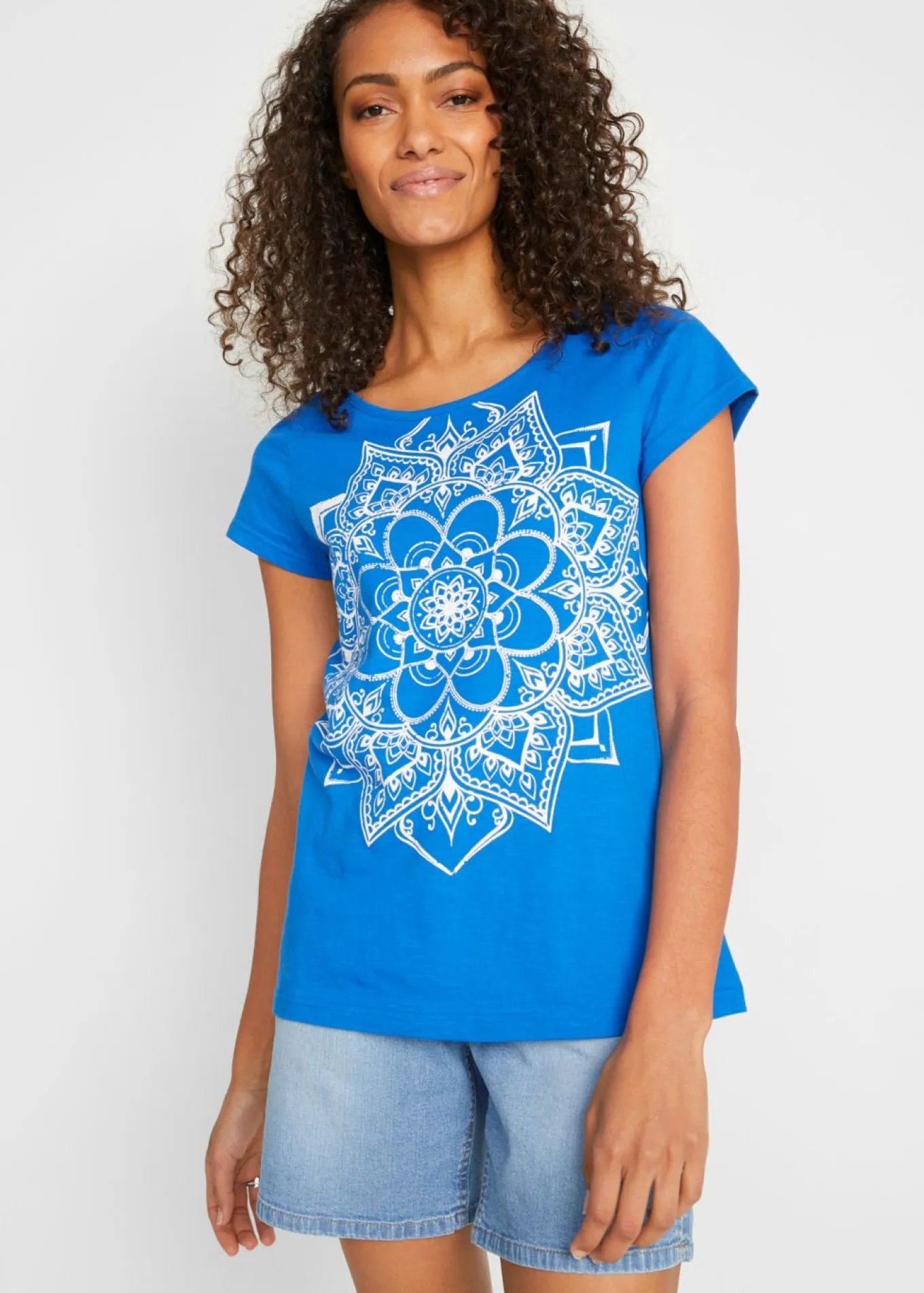 Camiseta de hilo flameado de manga corta