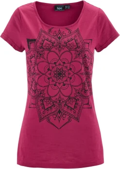 Camiseta de hilo flameado de manga corta