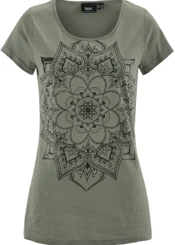 Camiseta de hilo flameado de manga corta