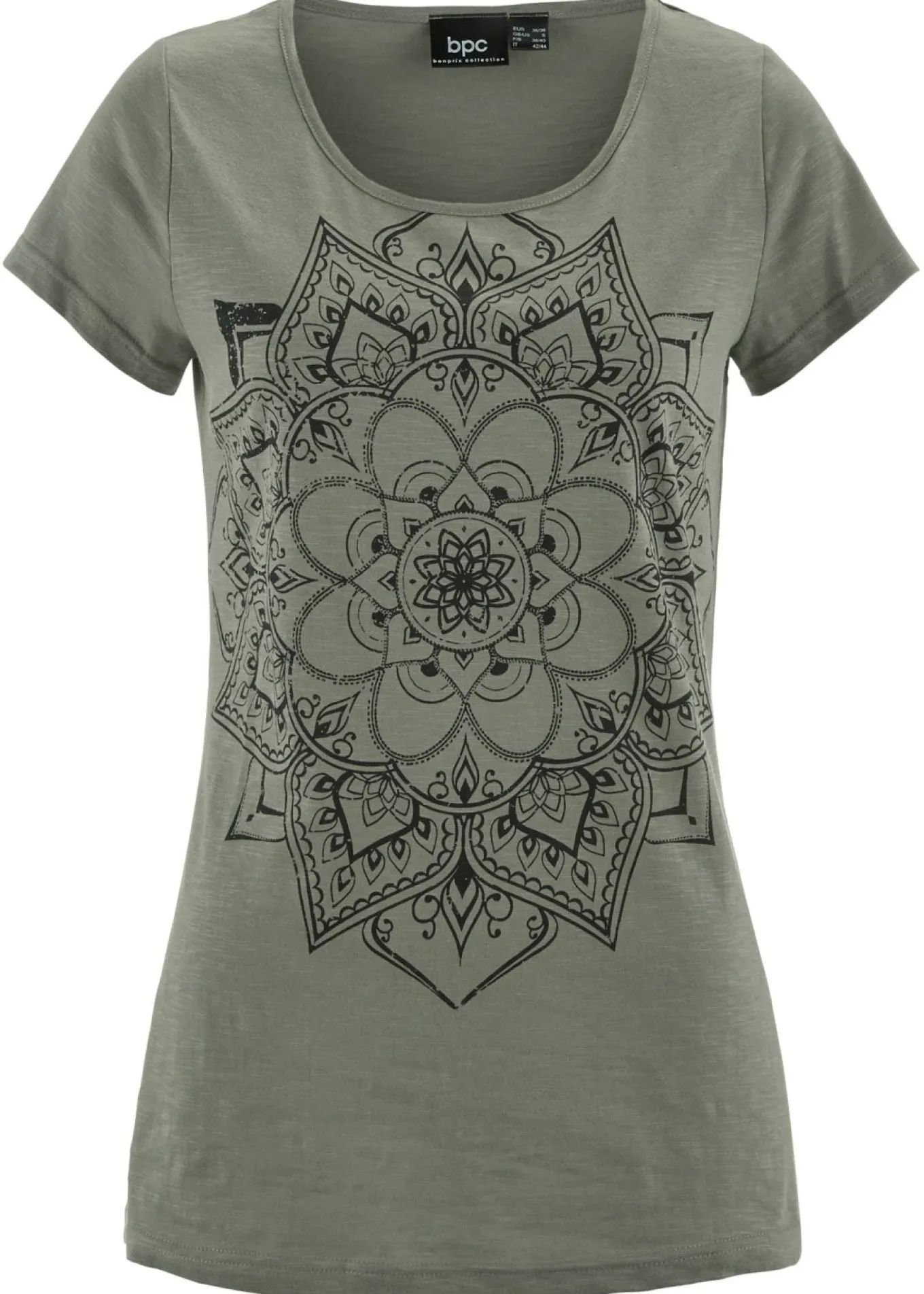 Camiseta de hilo flameado de manga corta
