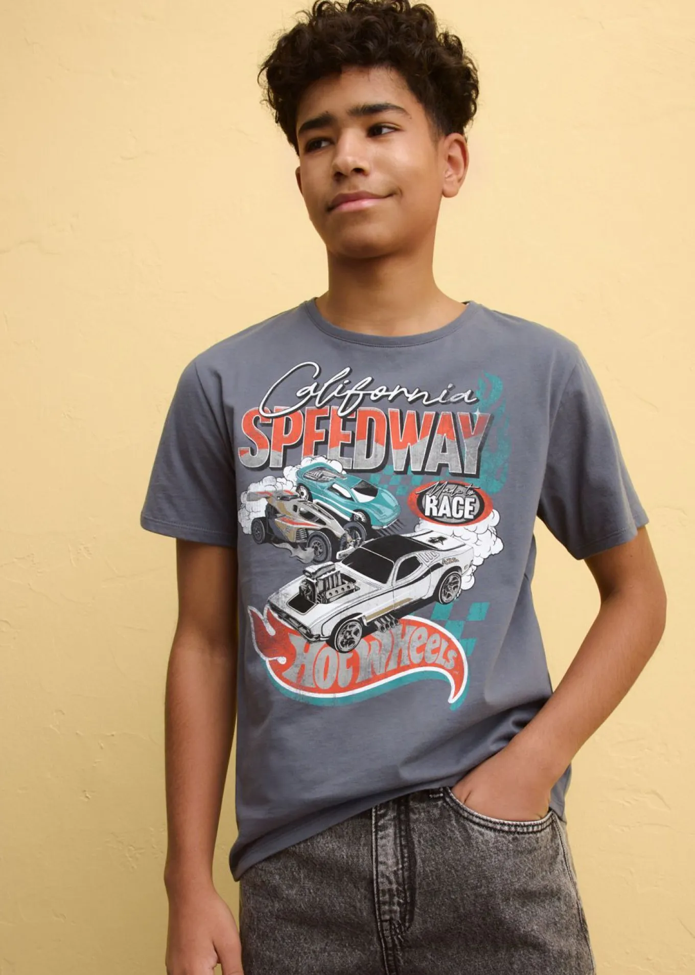 Camiseta de Hot Wheels de algodón puro
