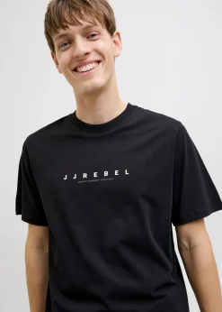 Camiseta de JJ REBEL de algodón puro con corte holgado