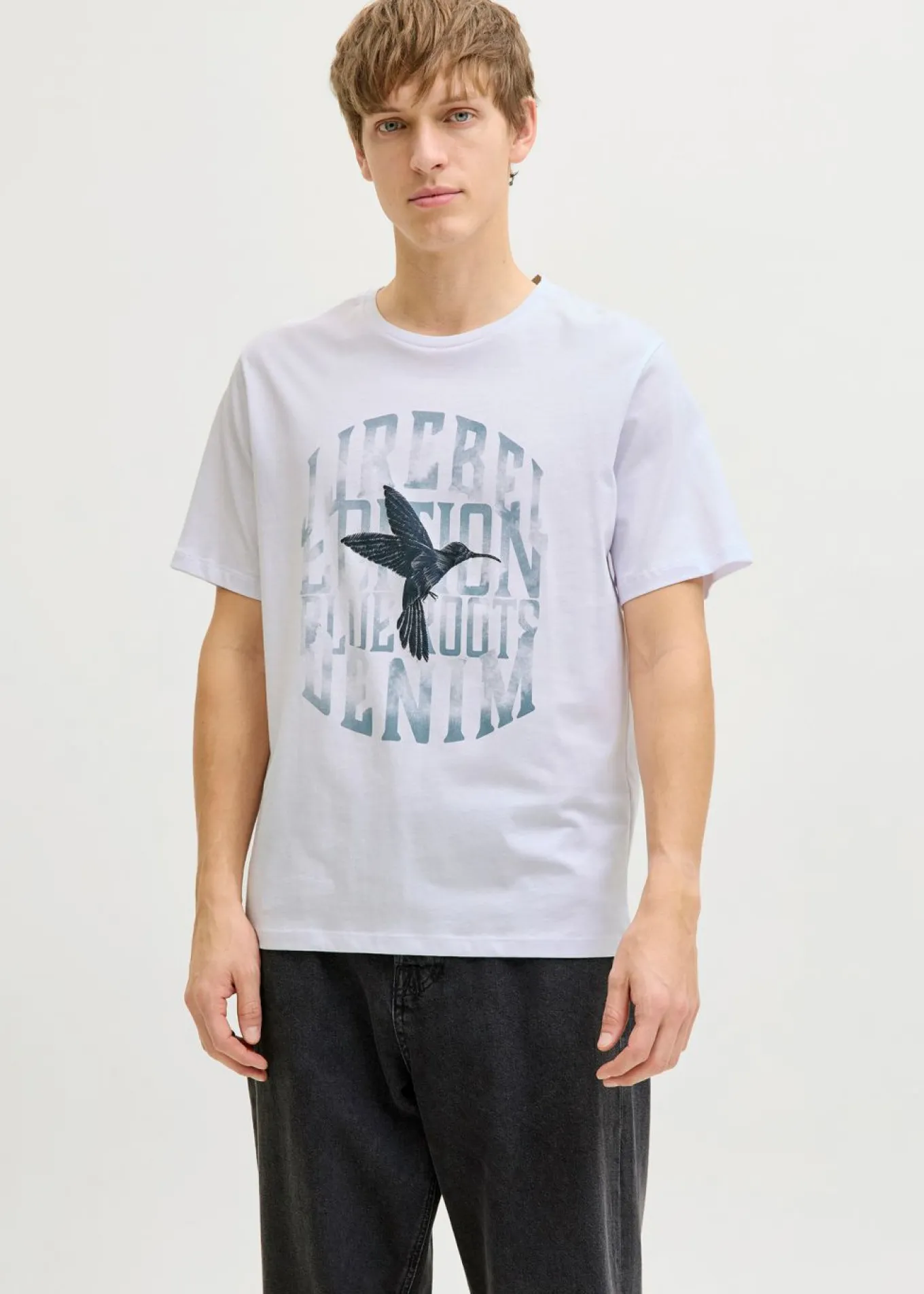 Camiseta de JJ REBEL de algodón puro