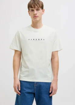 Camiseta de JJ REBEL de algodón puro con corte holgado