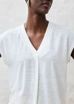 Camiseta de lino puro