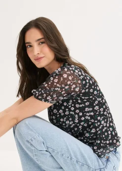 Camiseta de malla delicada
